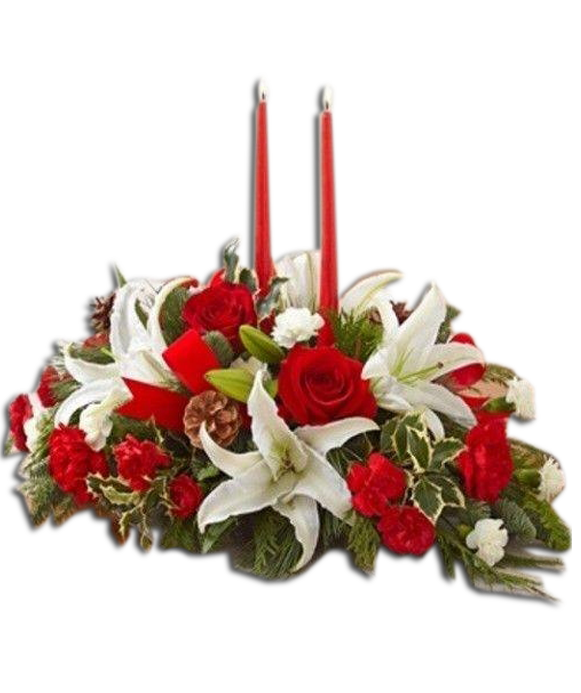 Rosas y Lilium en Navidad